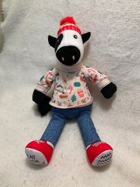 Chick-Fil-A Cow Christmas 2024 Edition Eat Mor Chikin' 10" Stuffed Animal Plush